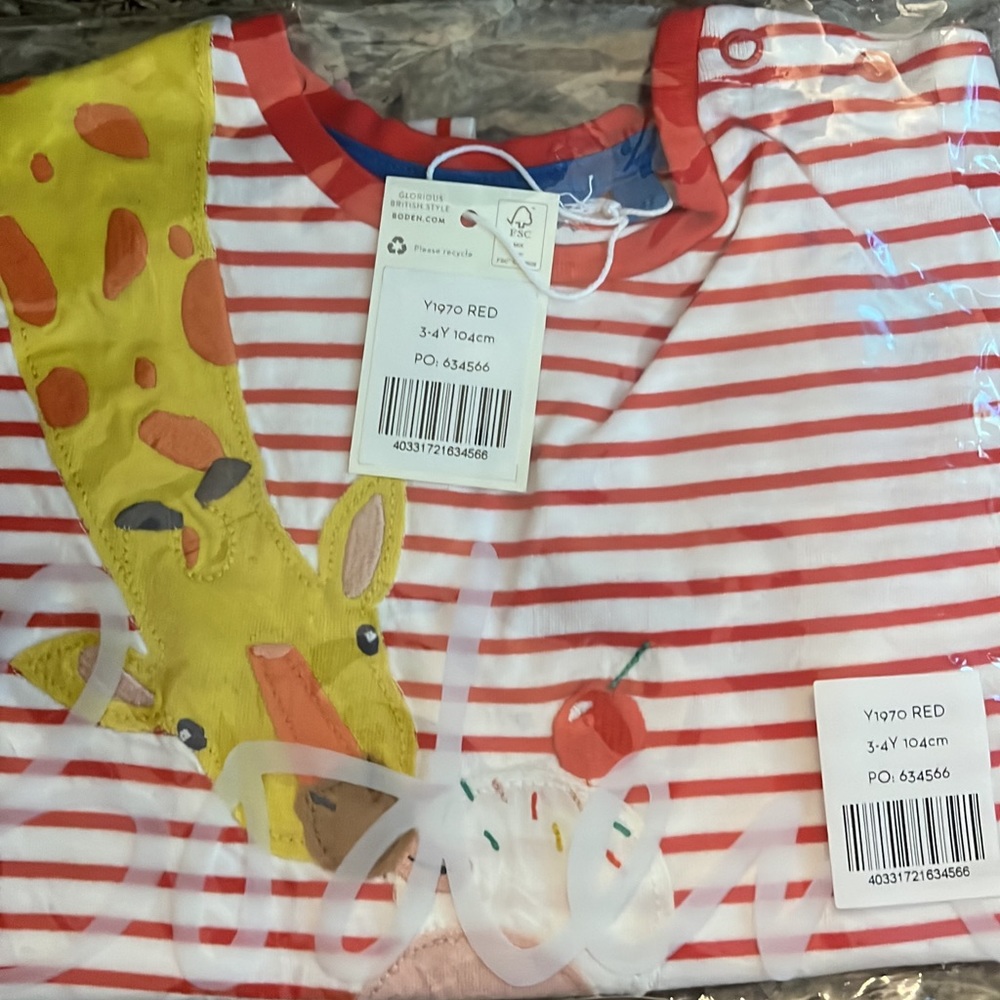 Mini Boden shirt new in bag.